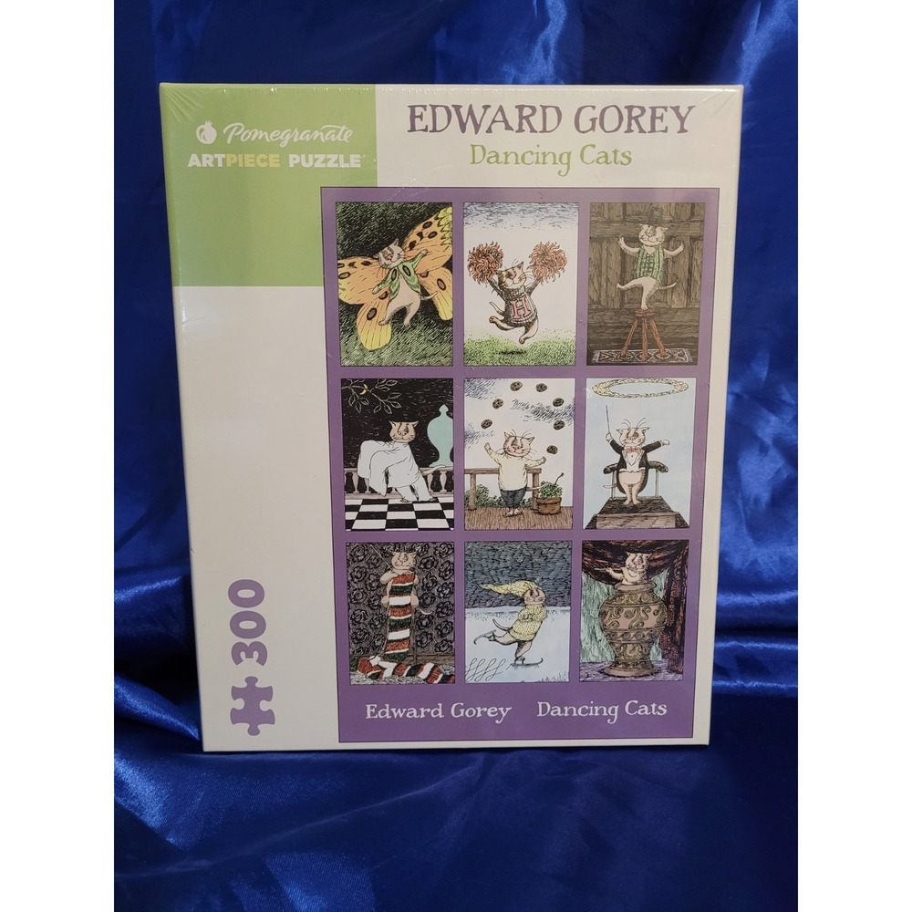 Pomegranate Edward Gorey Dancing Cats Jigsaw Puzzle 300 Pieces JK063